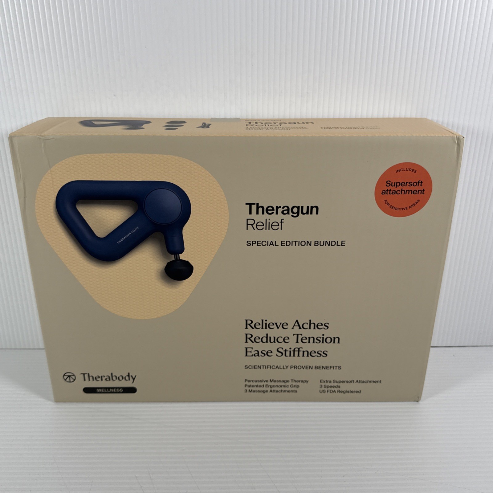 NEW  Therabody - Theragun Relief Massage Gun w/ Supersoft Attachment