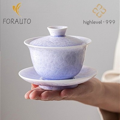 Crackled Glaze Ceramics Gaiwan Tea Set 150ml 5.1oz Heat-resistant Tea Bowl