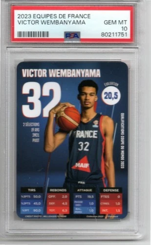 2023 Equipes de France Victor Wembanyama PSA 10