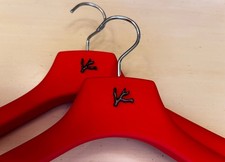 Isaia Napoli Italian Coral Logo Wide Suit Hangers Previously Owned Set-2 Box-011