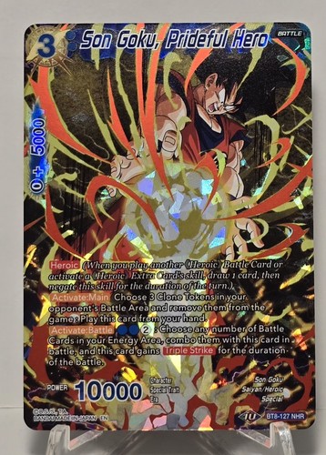 SS4 Son Goku Prideful Hero BT8-131 NHR FOIL Dragon Ball Super Card Game NM/M