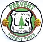 Vintage Smokey Bear Prevent Forest Fires - Porcelain Sign US Forest Service USDA