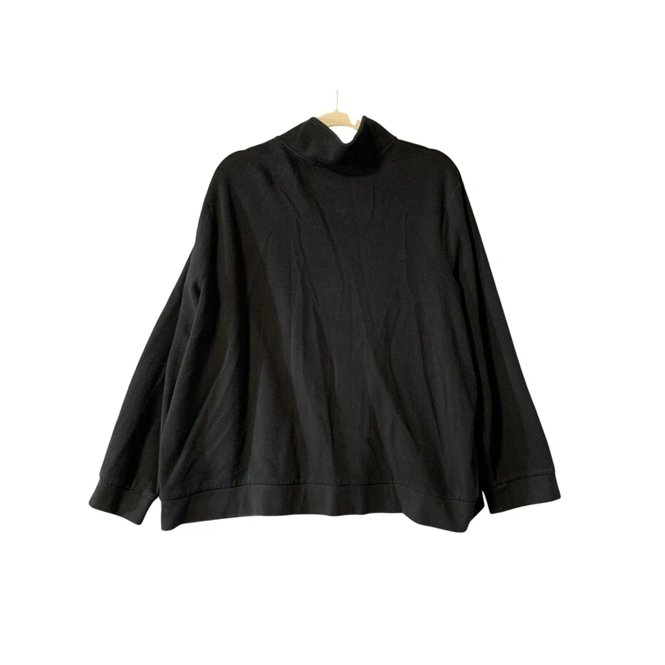 Lauren Ralph Lauren Logo Jacket Womens Size 3XBlack Embroidered Snap Preppy - Image 2 of 4