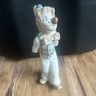 SAS DE Hand Painted Porcelain Clown Figurine Polka Dot Glossy France 9834 — photo 1