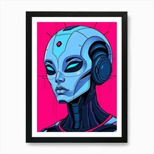 Mystical Fantasy Illustration 134 A Framed Wall Art Poster Canvas Print Picture