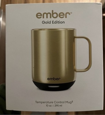 NO CHARGER Ember Temperature Control Mug 2 Gold Edition 10 oz