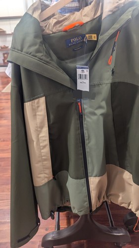 Polo Ralph Lauren Green Color-blocked Water Resistant Windbreaker Jacket XXL - Picture 6 of 6