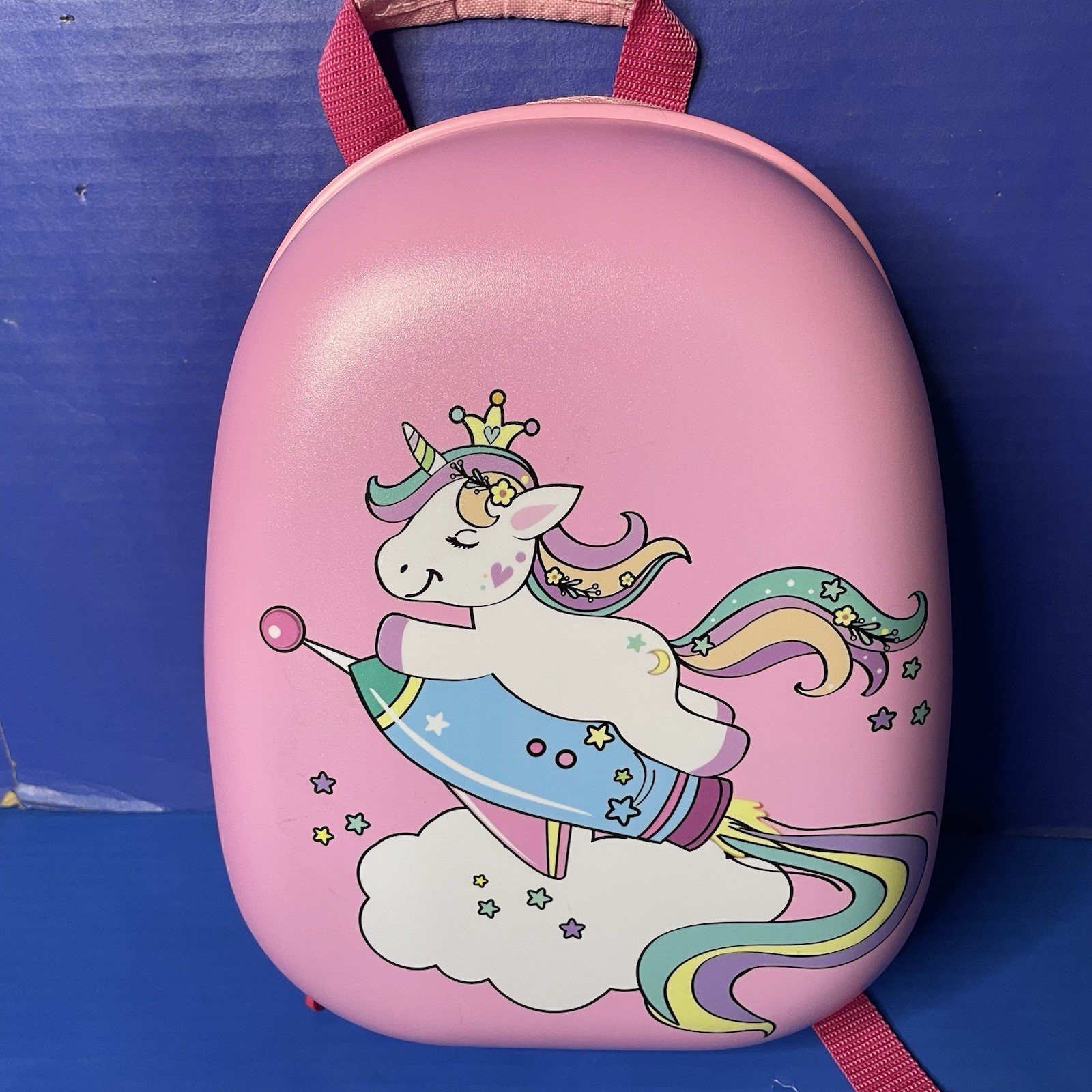 Unicorn Kids 12&rdquo; Pink Hardshell Backpack