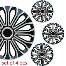 4PC Universal 16" Hubcap Wheel Covers, Auto Tire Replacement Exterior Caps