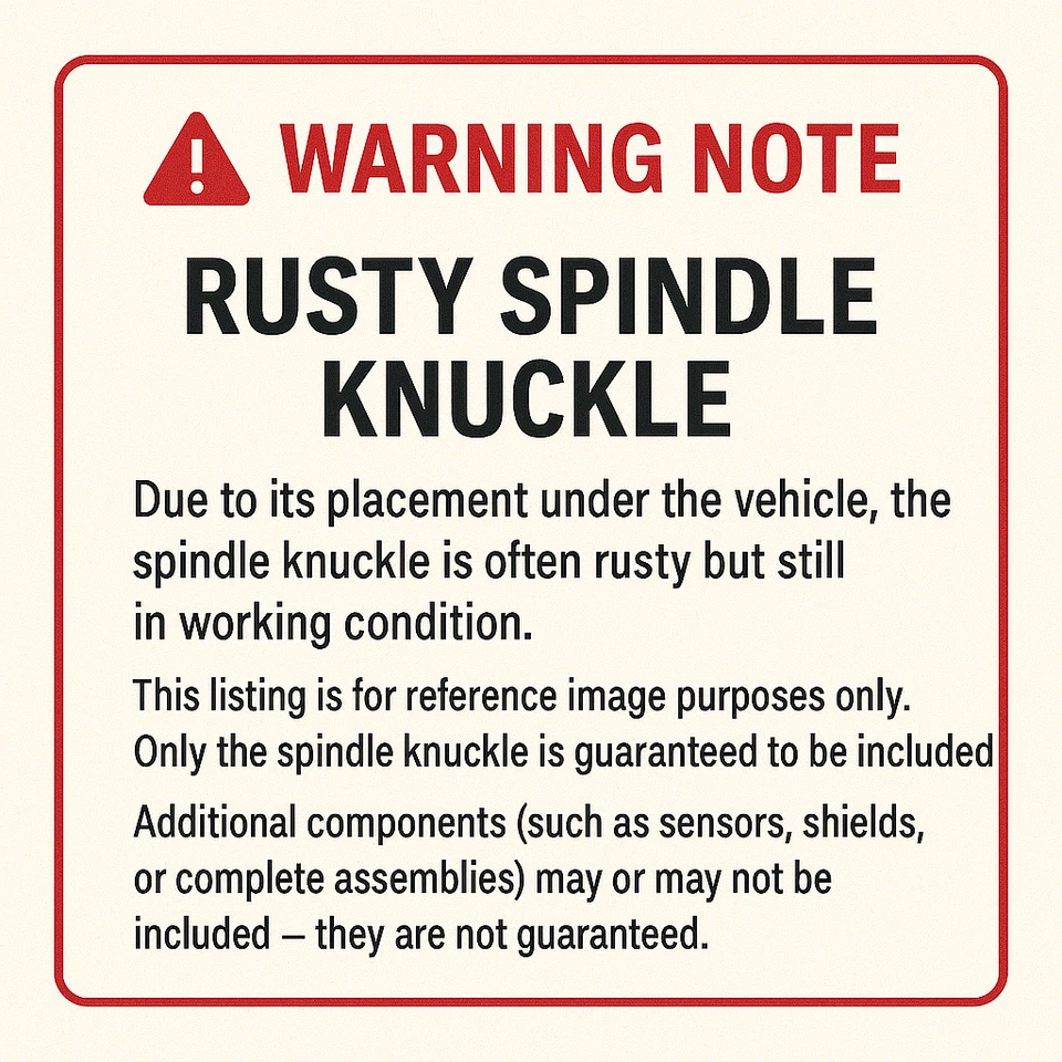 2001-2016 Chevrolet Uplander Front Right Passenger Spindle Knuckle RH OEM Used Foto 3 de 4