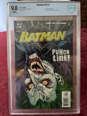 BATMAN #614  (2003) CBCS 9.8 White Pgs CLASSIC JOKER COVER JIM LEE HUSH STORY