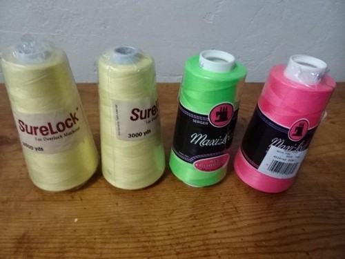 Lot 14 spools 100% polyester Serger thread-most new-Surelock,Maxilock&other - Picture 4 of 5