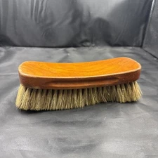 Vtg Wooden Shoe Brush Shine Cleaning