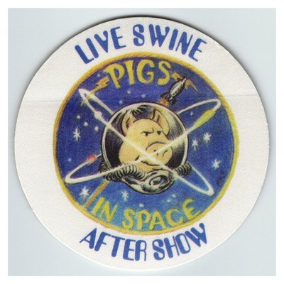 Motley Crue Live Swine Pigs In Space After Show Round Paper Pass Otto Printing
