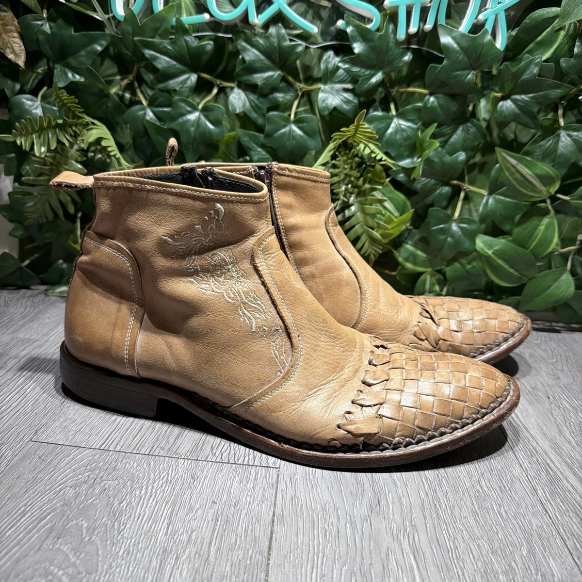True Religion Leather Upper Brown Boots for Men for Sale | Shop