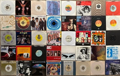 Lot of 40 Used Classic New Wave 7" singles U2 Adam ant Gang of 4 Elvis Costello