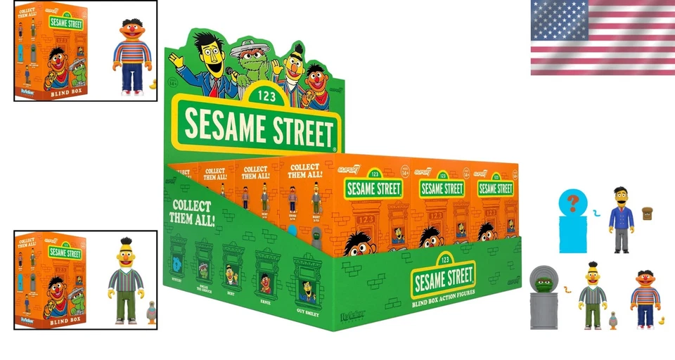 Figuras de acción retro de Plaza Sésamo - Colorway misterioso Foto 2 de 4
