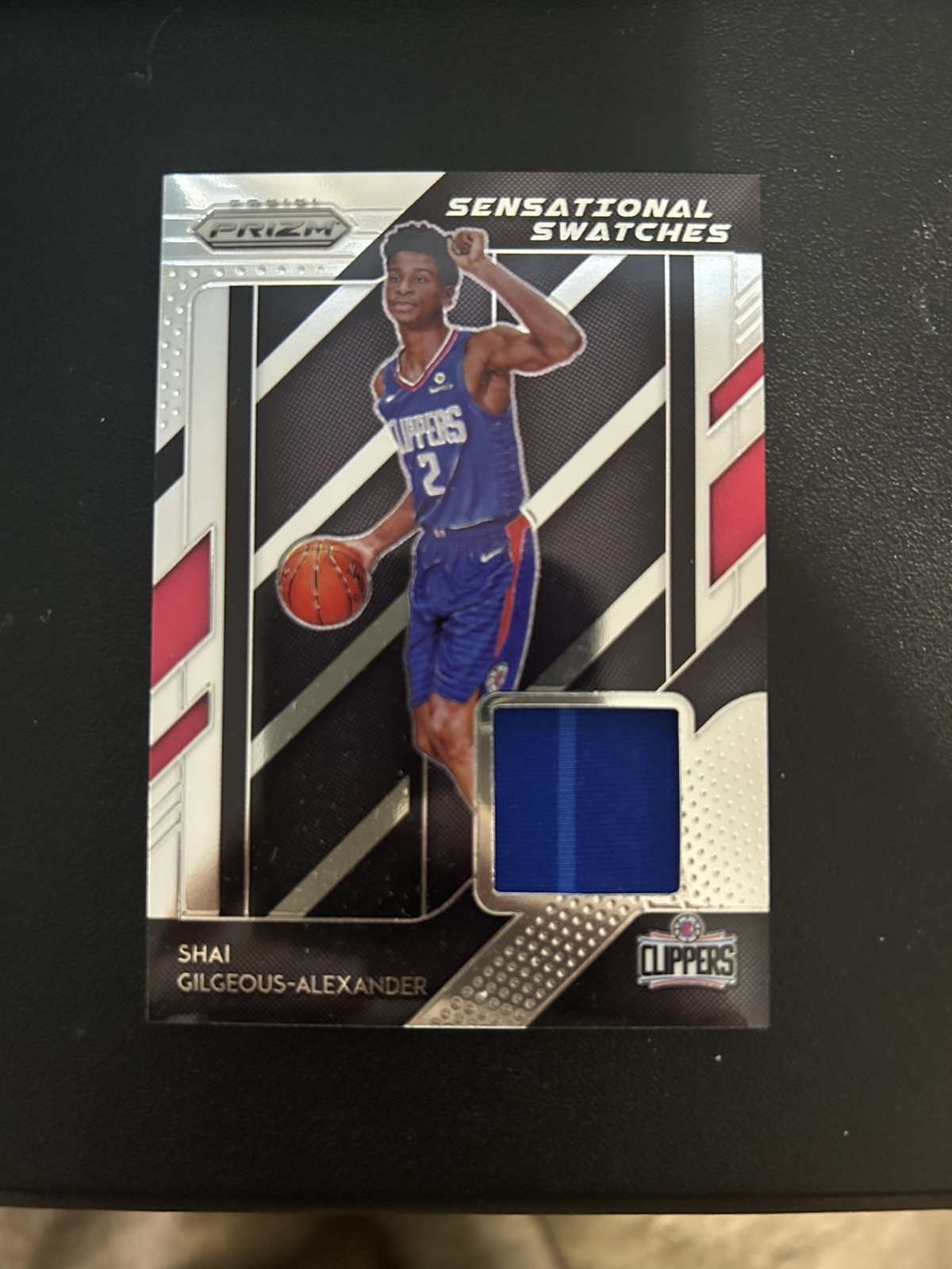 2018-19 Panini Prizm Sensational Swatches Shai Gilgeous-Alexander #95 (MEM, RC)
