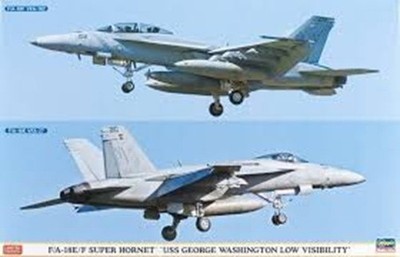 Hasegawa 1:72   # 01933 # F/A-18E Super Hornet USS Georg Washington  ( 2BAUSÄTZE