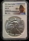 NGC MS70 2022 American Silver Eagle One Dollar 1oz 999 Silver Coin-022
