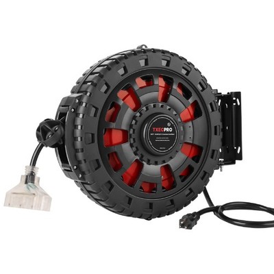 Txecpro 14 Gauge Retractable Extension Cord Reel, 60 FT 14 AWG/3C SJTOW Heavy...