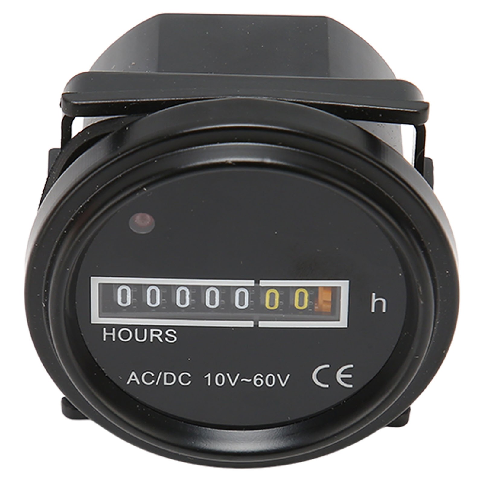 Boat Hour Meter 2.4in Diameter Maximum 99999.99H High Accuracy Mechanical Hour M