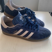 adidas Gazelle Night Indigo Wonder Taupe Gum Suede Men's Sneaker 2024 11.5