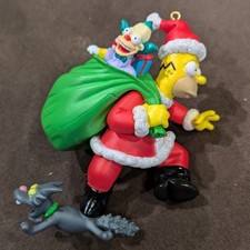Carlton Cards Heirloom Homer Simpson D'oh Ho Ho Merry Christmas Ornament 2004