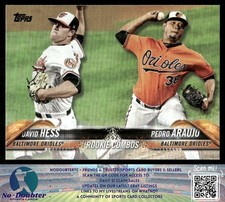 2018 Topps Update #US29 David Hess / Pedro Araujo Orioles TU18