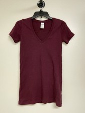 Women’s Victoria’s Secret Short-Sleeved Burgundy Long Sleep T Size XS!