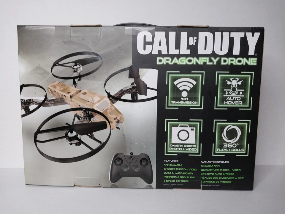 CALL OF DUTY WiFi Dragonfly Drone with Camera Hover System 360 Flips & Rolls New - Image 3 of 4