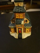 School House Ceramic Votive Tea Light Candle Holder