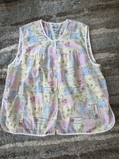 Anthony Richards Women  s 3X Floral Snap Button Cobbler Apron Art Smock