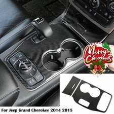 For Jeep Grand Cherokee 2014 2015 Carbon Fiber Dashboard Gear Shift Panel Cover