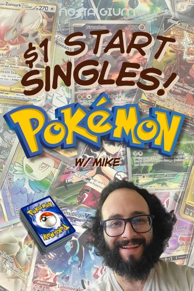 $1 START POKEMON SINGLES W/ MIKE