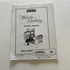Copy Sega Virtual Racing Arcade Video Game Manual