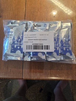 10 Sealed 2025 Hidden Mickey Pouches 2 Pins Mystery  DLR Disneyland Disney Parks