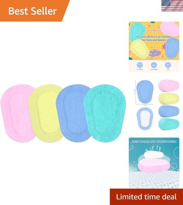 Sticky Eye Patches for Kids 60PCs/3Boxes Colorful Breathable Eye Patch Eye Pa...