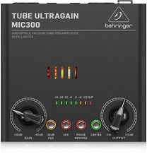 BEHRINGER MIC300 TUBE ULTRAGAIN PREAMPLIFICATORE MICROFONICO VALVOLARE CON LIMIT