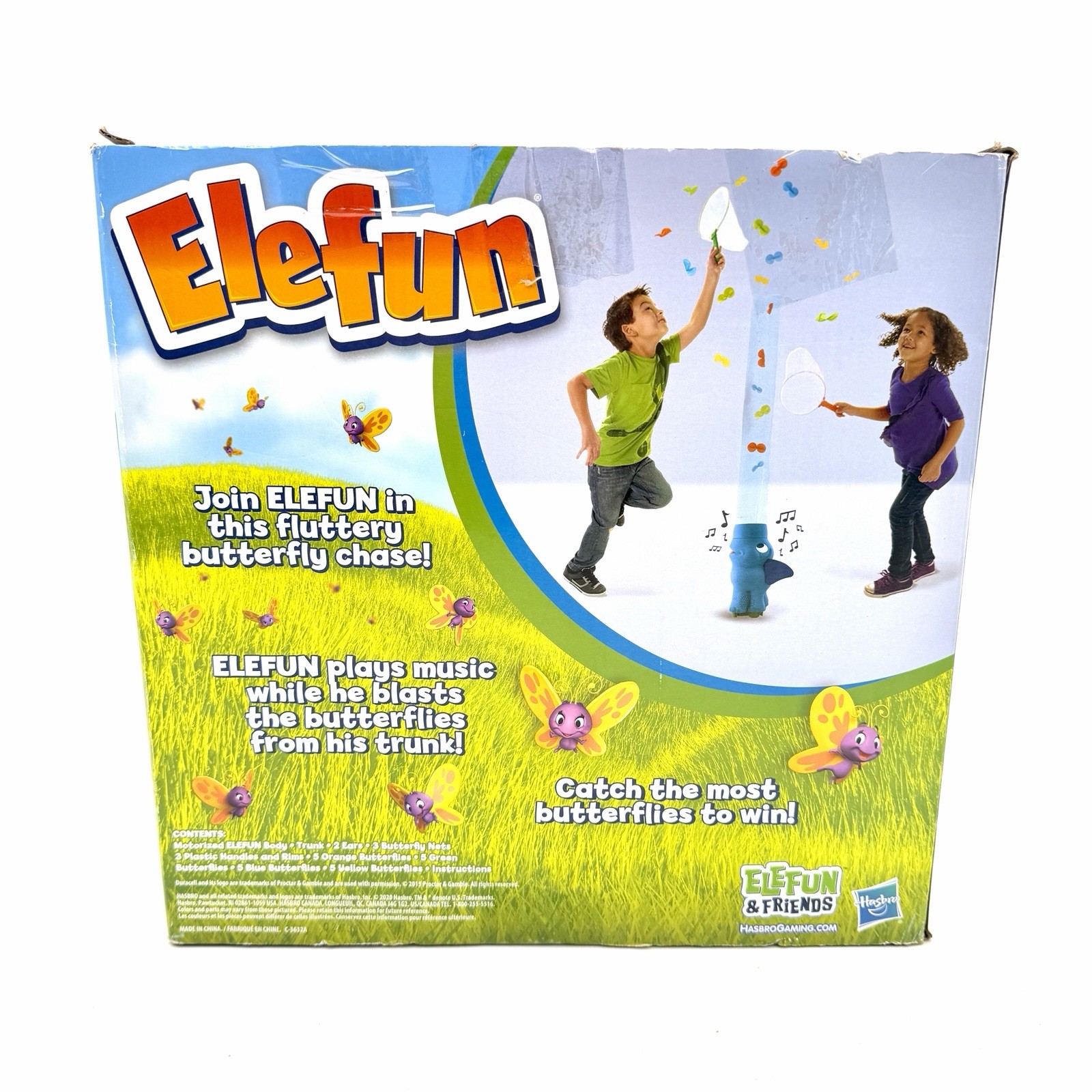 Elefun Game Butterfly Catchin' Game Hasbro 100% Complete - Tested ...