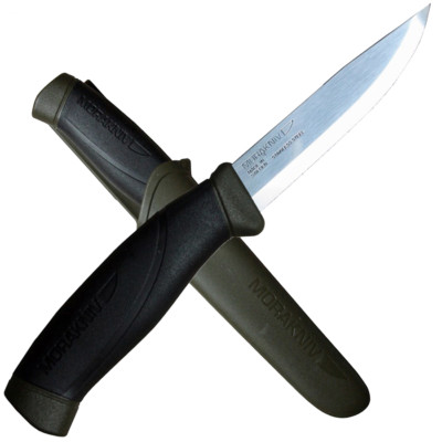 Morakniv Outdoormesser Arbeitsmesser COMPANION MG Kunststoffscheide oliv Clip