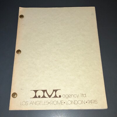 THE BETSY  (4/11/77) William Bast 2nd Draft I.M. Agency Distribution Xerox +COA!