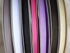 You Pick Color 1/4 in x 50 Yds Solid Grosgrain Craft Trim Sewing Ribbon Spool