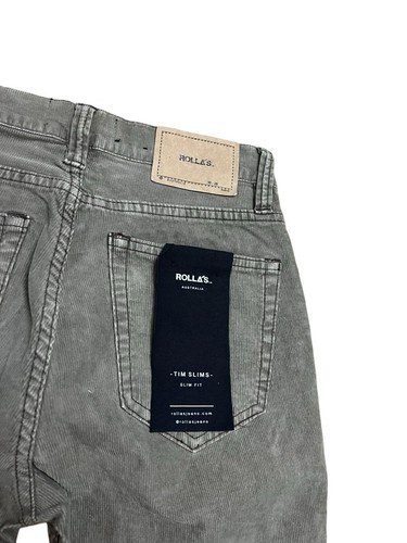 NWT Rolla's Mens Size W 28 x L30 Tim Slims Slim Fit Tan Corduroys Work Casual - Picture 8 of 9