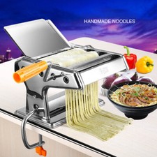Stainless Steel Manual Noodle Pasta Maker Press Spaghetti Kitchen Tool Machine