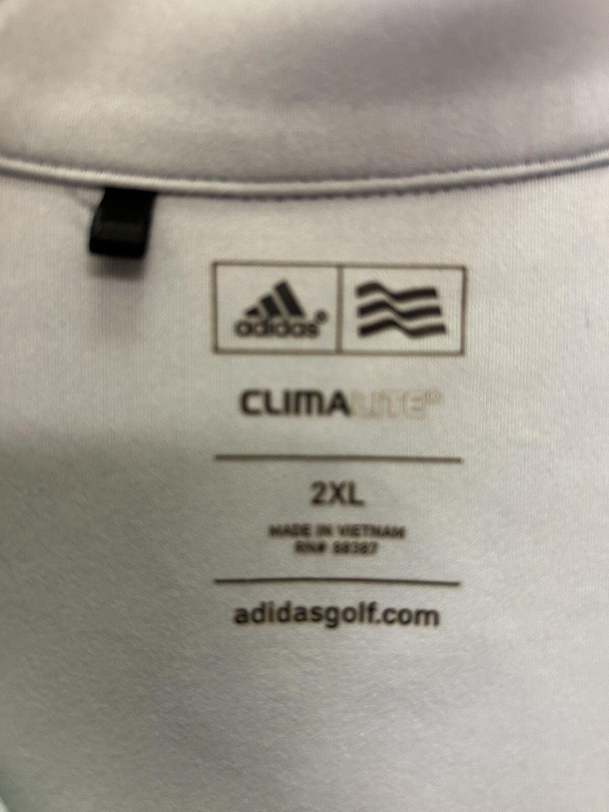 Adidas Climalite Jacket XXL Grey Mens 1/4 Zip Long Sleeve Pullover 2014