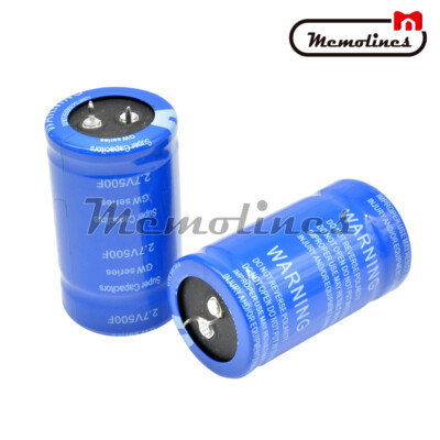 2.7V- 500F Farad Capacitor Component Super Electrical Capacitance