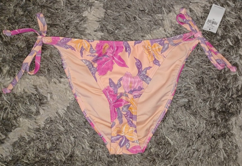 Womens Old navy Side Tie Bikini Swim Bottom size Xs new Tropical Floral