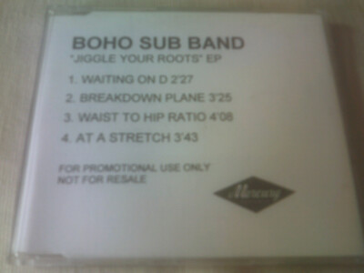 BOHO SUB BAND - JIGGLE YOUR ROOTS EP - 4 TRACK PROMO CDR SINGLE