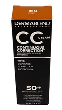 Dermablend Professional Continuous Correction CC Cream SPF50+ 85N Deep 1 - 1 Oz